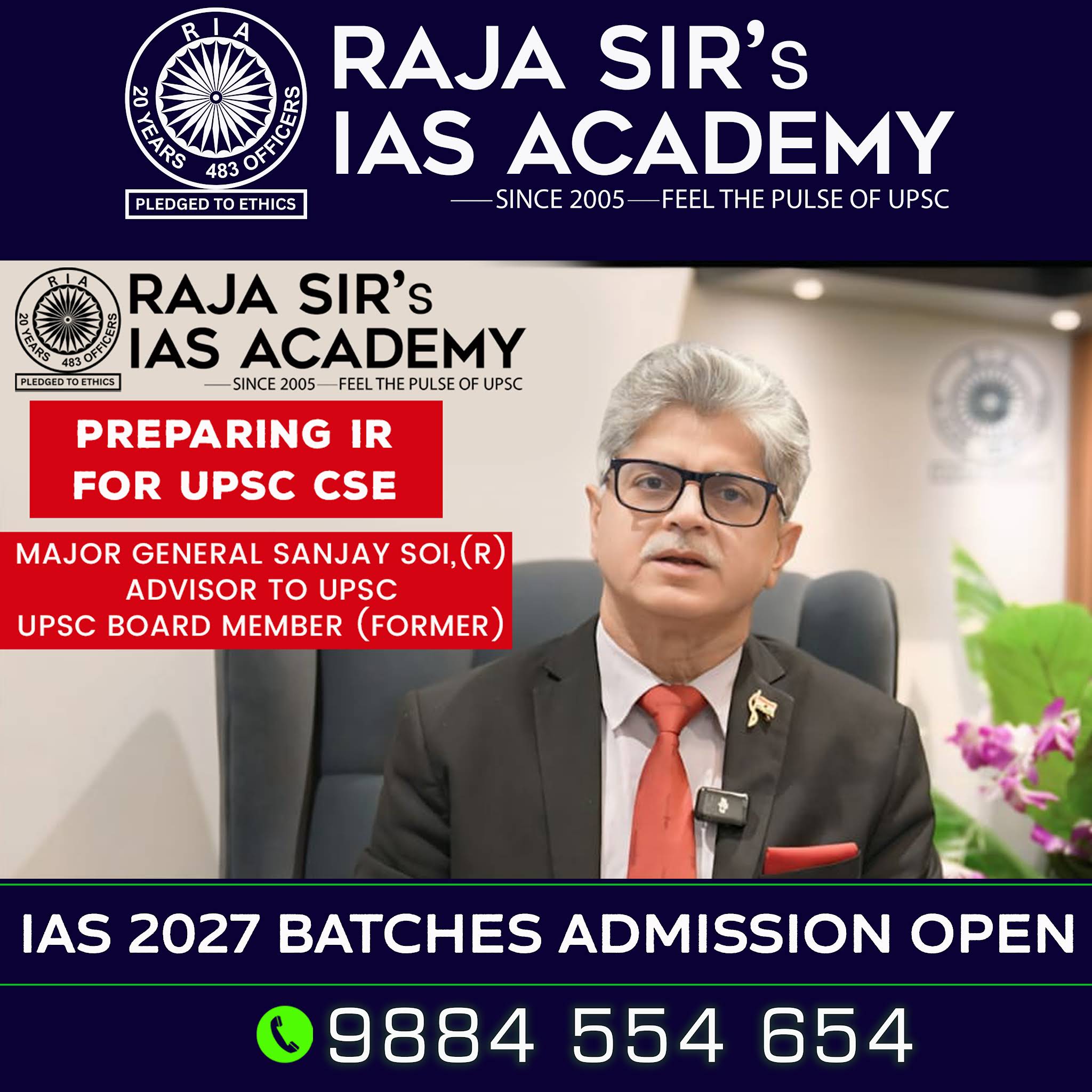 Post from Raja Sir's IAS Academy, Chennai.