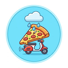 雨の日のデリバリーピザ