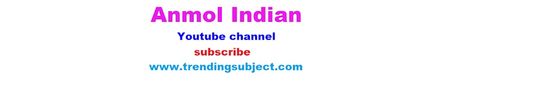 Anmol Indian Awatar kanału YouTube