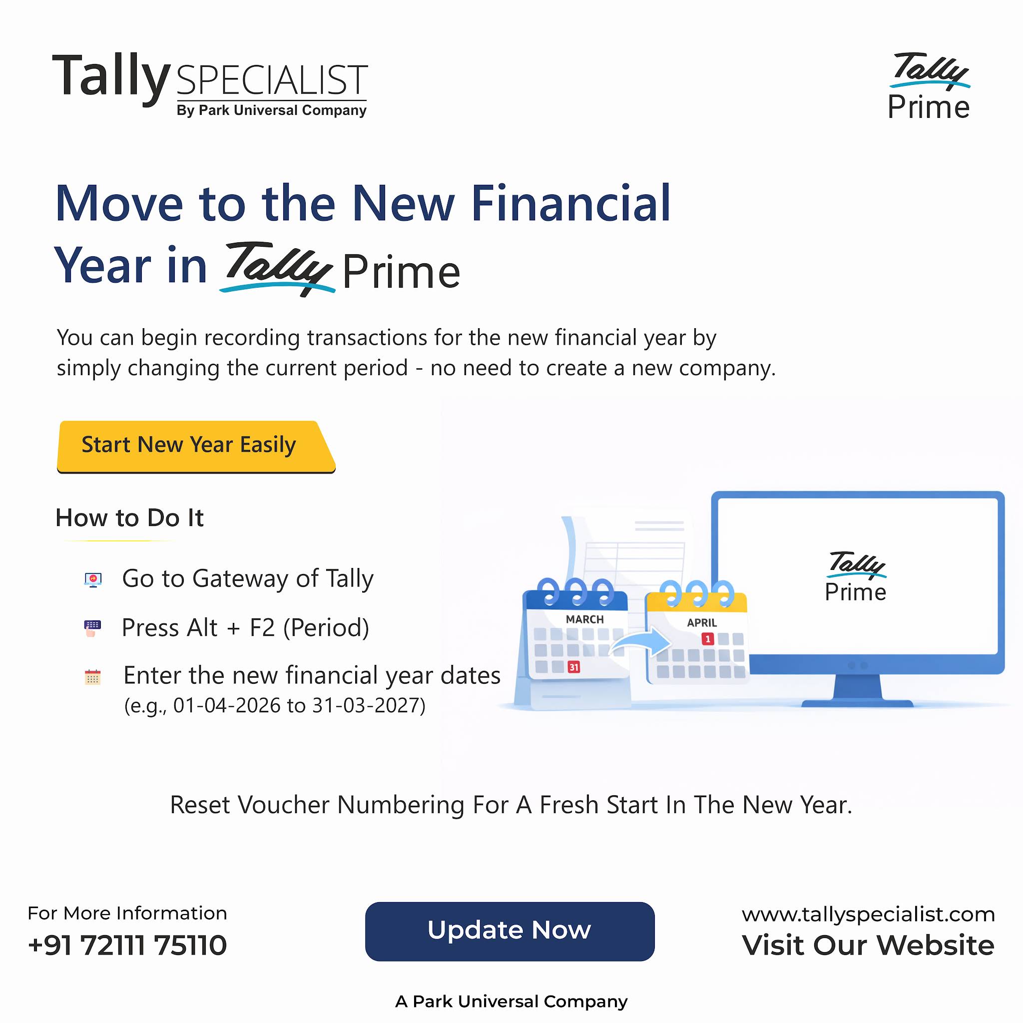 Post from Tally Specialist by Park Universal