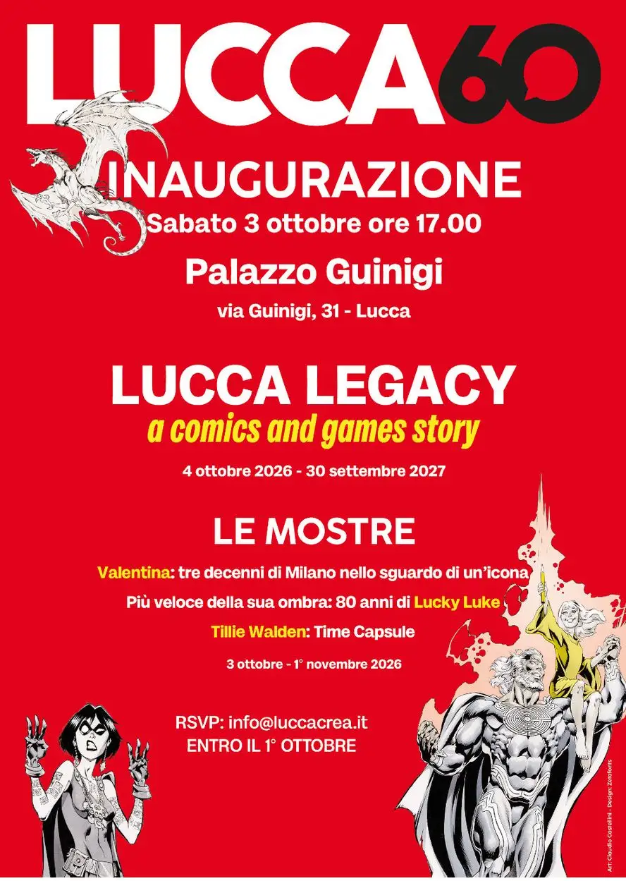 News: Lucca Comics & Games compie 60 anni e inaugura “Lucca Legacy” a Palazzo Guinigi