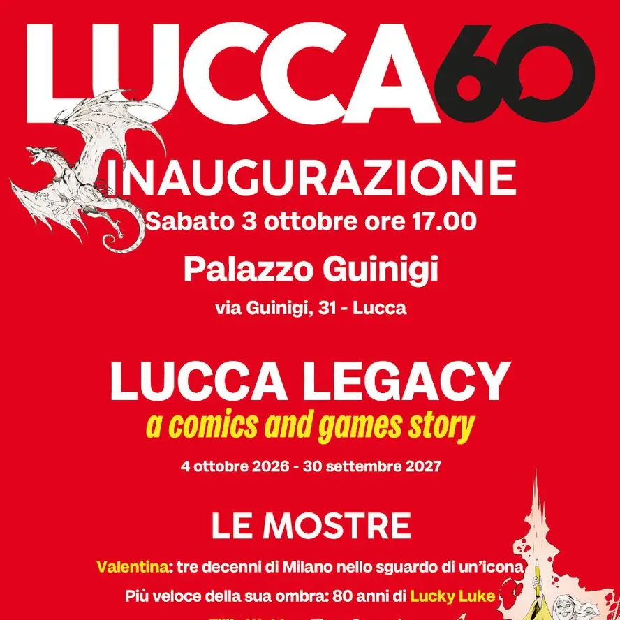 News: Lucca Comics & Games compie 60 anni e inaugura “Lucca Legacy” a Palazzo Guinigi 🎮📚