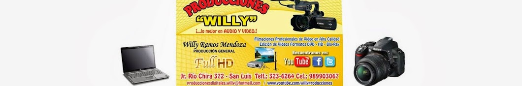 willyproducciones यूट्यूब चैनल अवतार