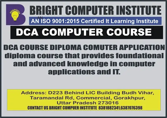 DCA Course at Bright Computer Institute