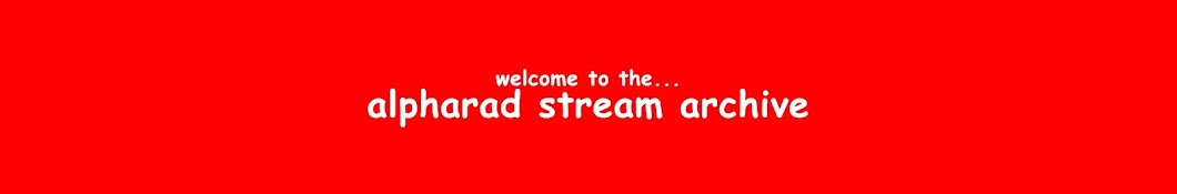 Alpharad Stream Archive رمز قناة اليوتيوب