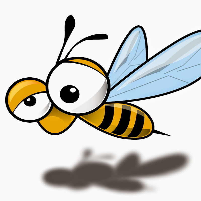 Funny Bug Bees And Wood Works & Pop Pops Bee's  Logo