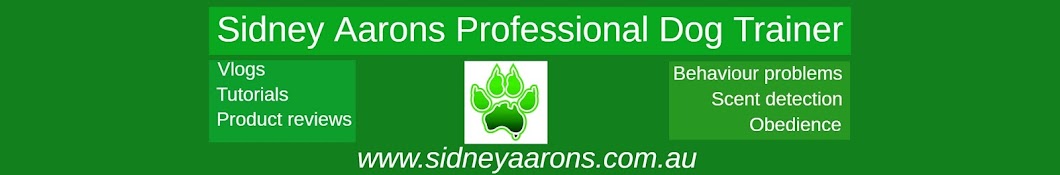 Sidney Aarons Professional Dog Training Avatar channel YouTube 