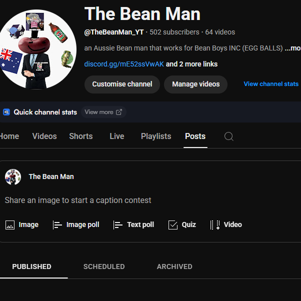 Post from The Bean Man