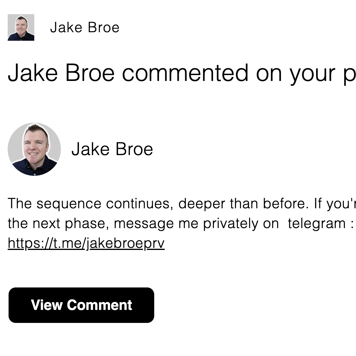 Post from Jake Broe