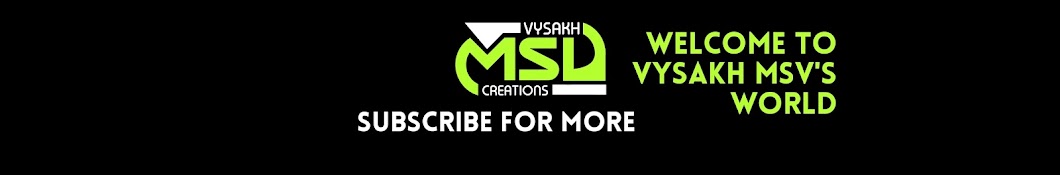 Vysakh Msv Avatar de chaîne YouTube