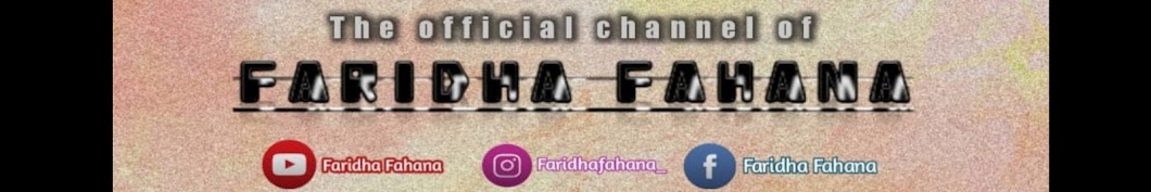Faridha Fahana Аватар канала YouTube