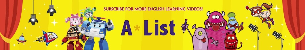 A*List! English Learning Videos for Kids YouTube kanalı avatarı