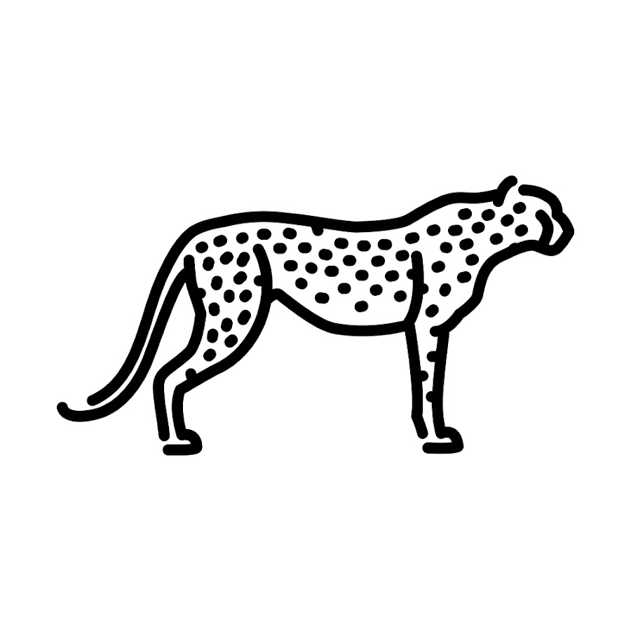 Леопард силуэт