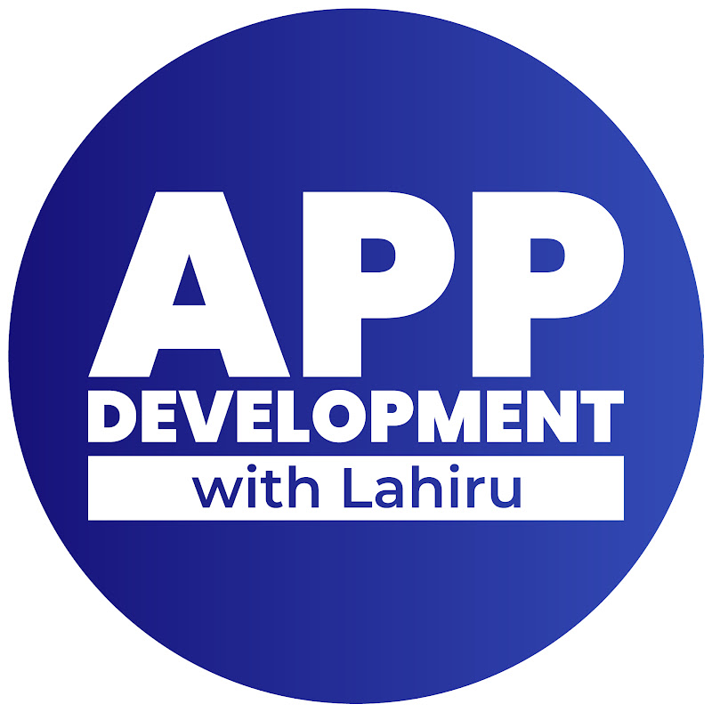 App Development With Lahiru(Flutter In Sinhala)