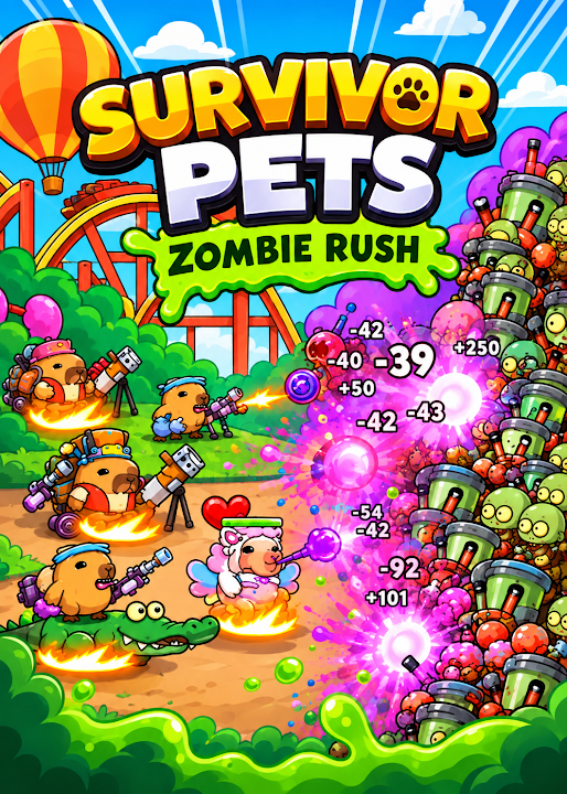 Capybara Let's Go: Zombie Rush — cover art