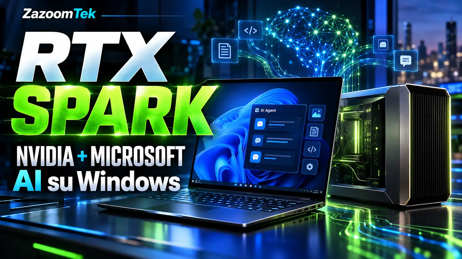 News: NVIDIA e Microsoft aprono una nuova era per i PC Windows con RTX Spark e agenti AI