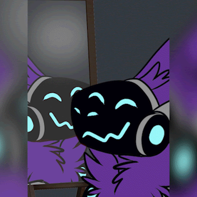 Post from generic purple protogen