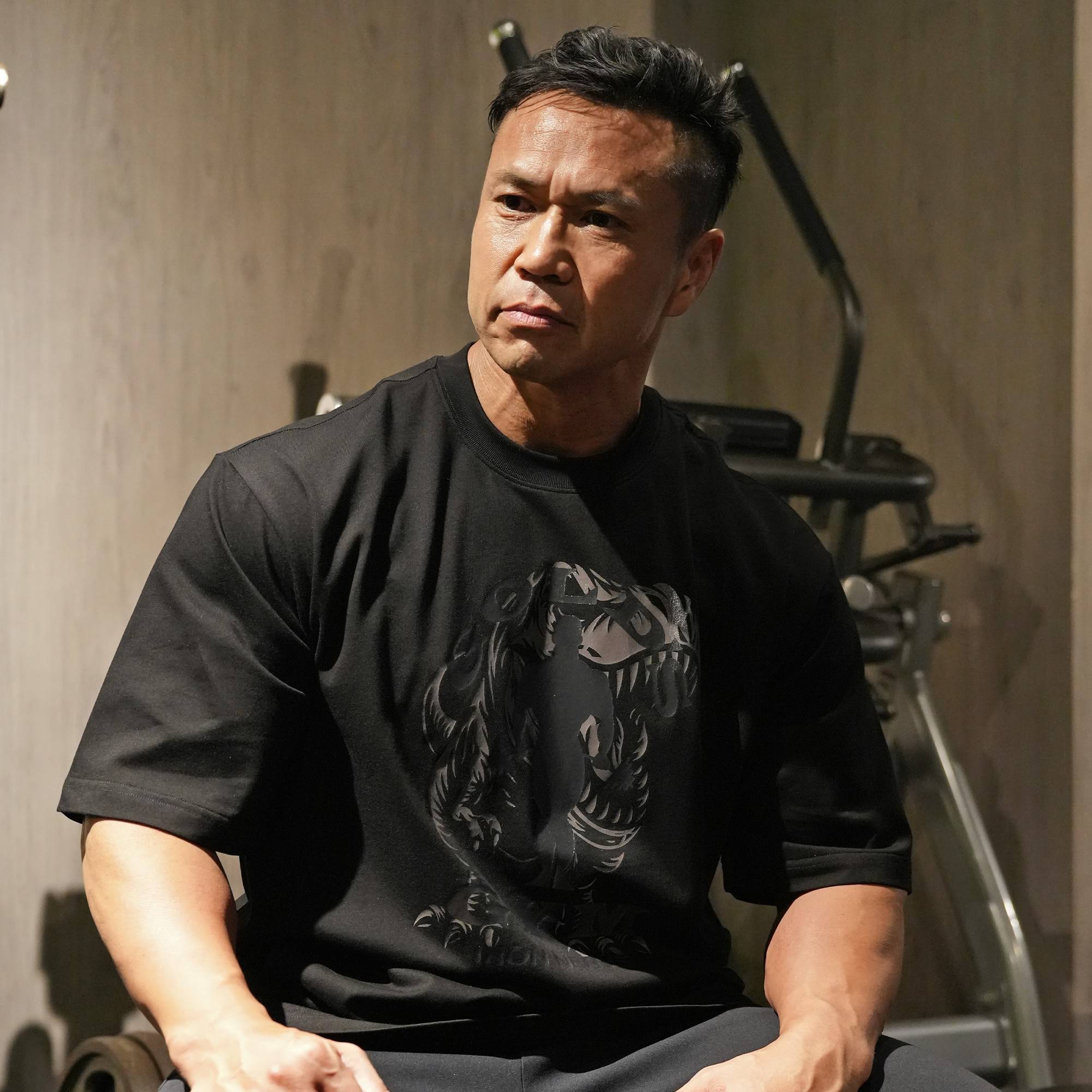 ゴールドジム　Iron Nerve コラボシャツ カーキ色 Lサイズ Tシャツ 木澤大祐(ジュラシック木澤) on X: 