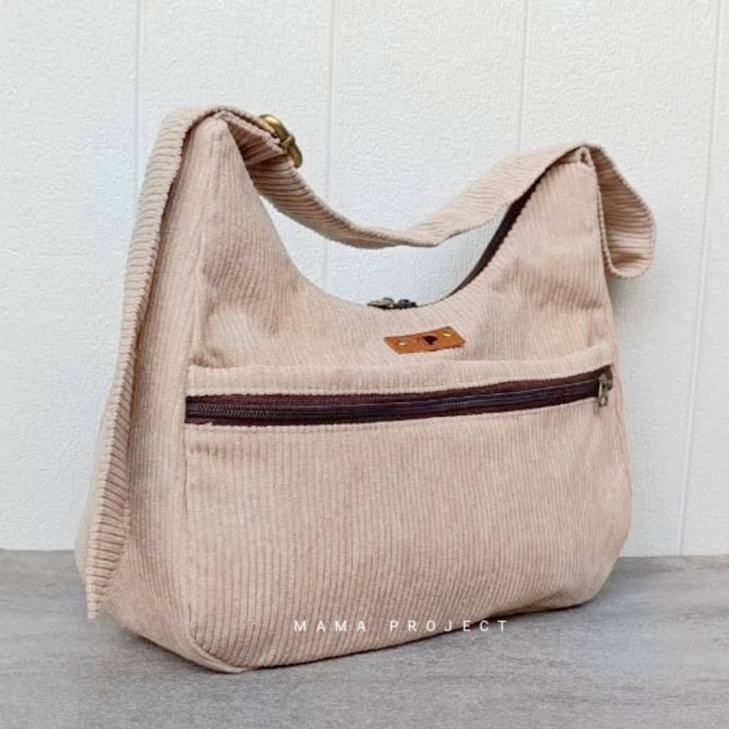 ②ハンドメイドmama Sew Tote Bag With Recessed Zipper | Tote Bag