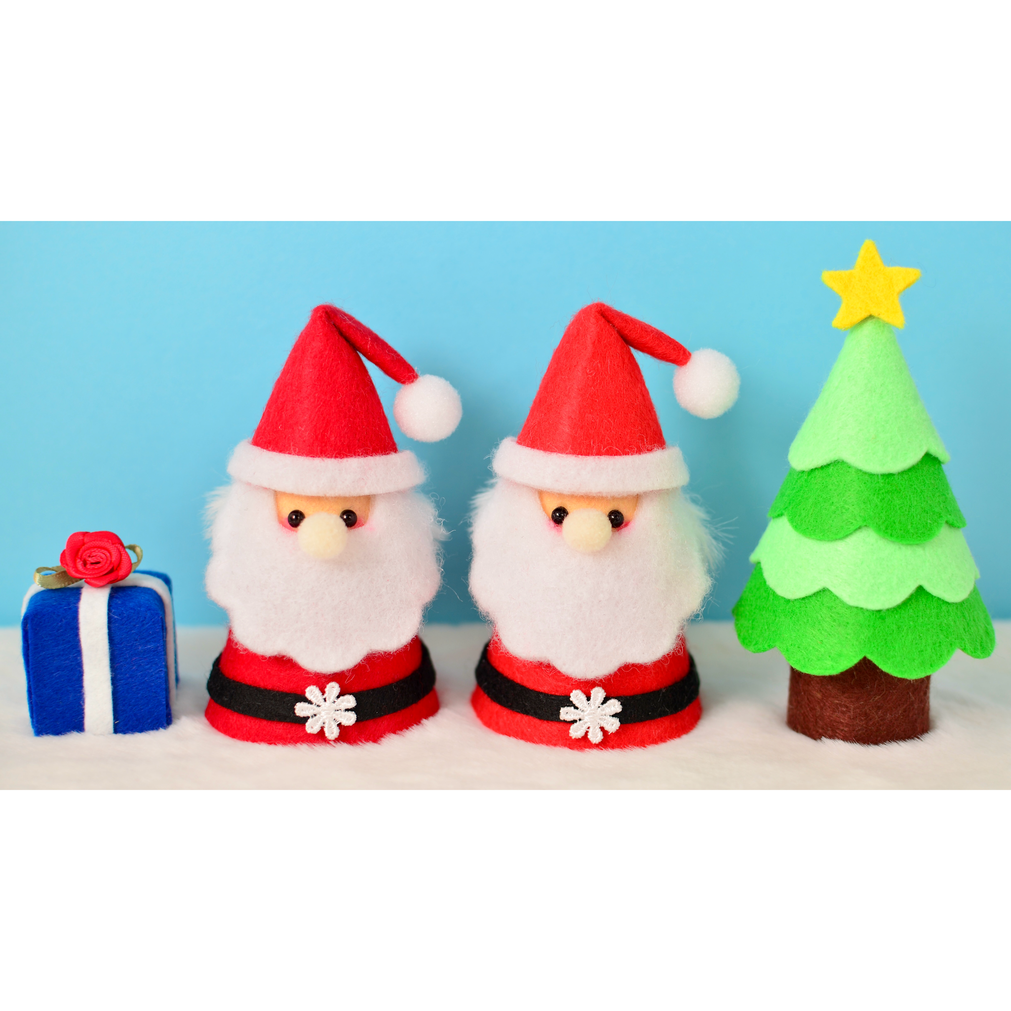 ひろりん♥クレイフラワー♥サンタさんと男の子のクリスマス♥ハンドメイド ひろりん様専用♥クレイフラワー♥サンタさんと男の子の