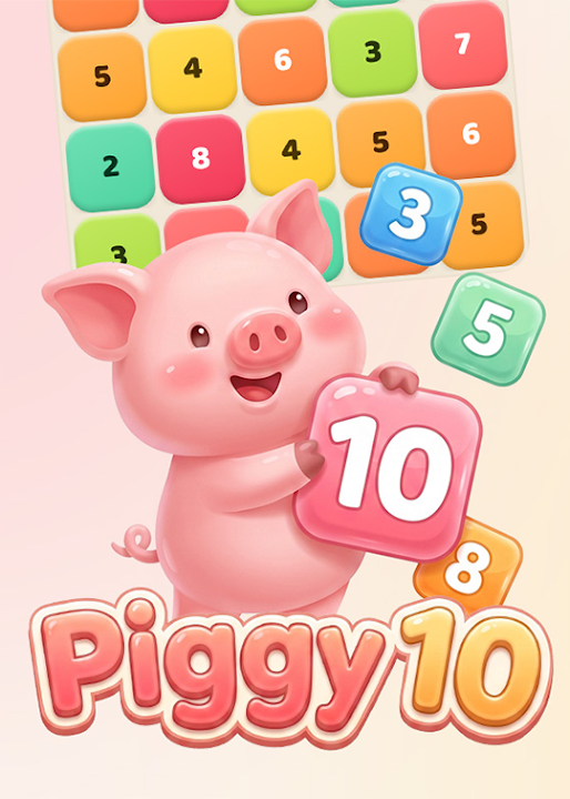 Piggy 10 - Number Merge Puzzle — cover art