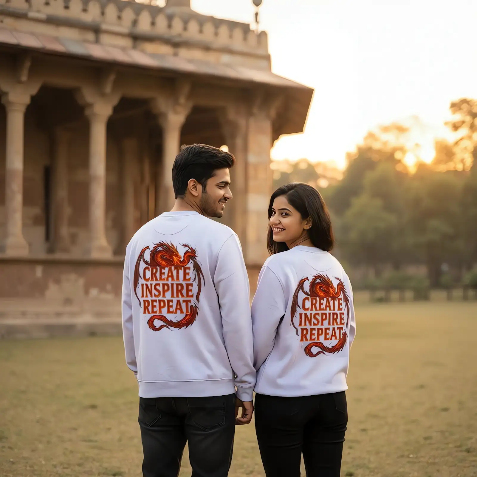 Create Inspire Repeat Dragon Sweatshirt