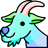 goat-turquoise-white-horns
