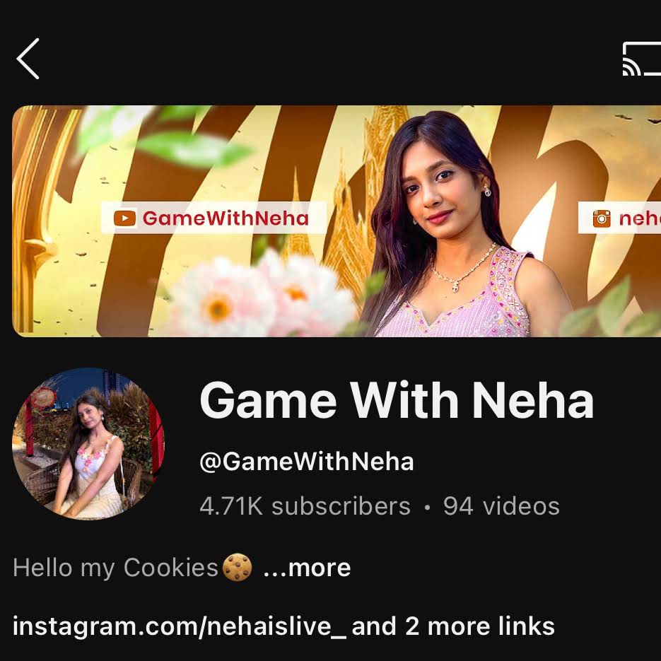 Post from Game With Neha