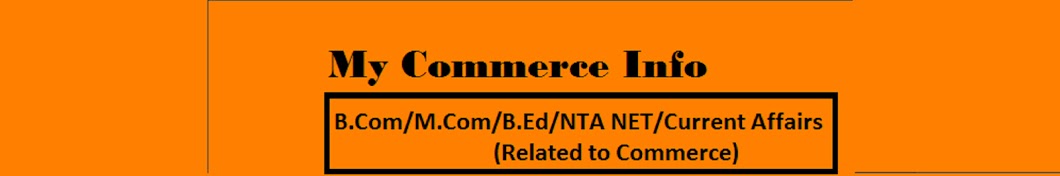 My Commerce Info YouTube kanalı avatarı
