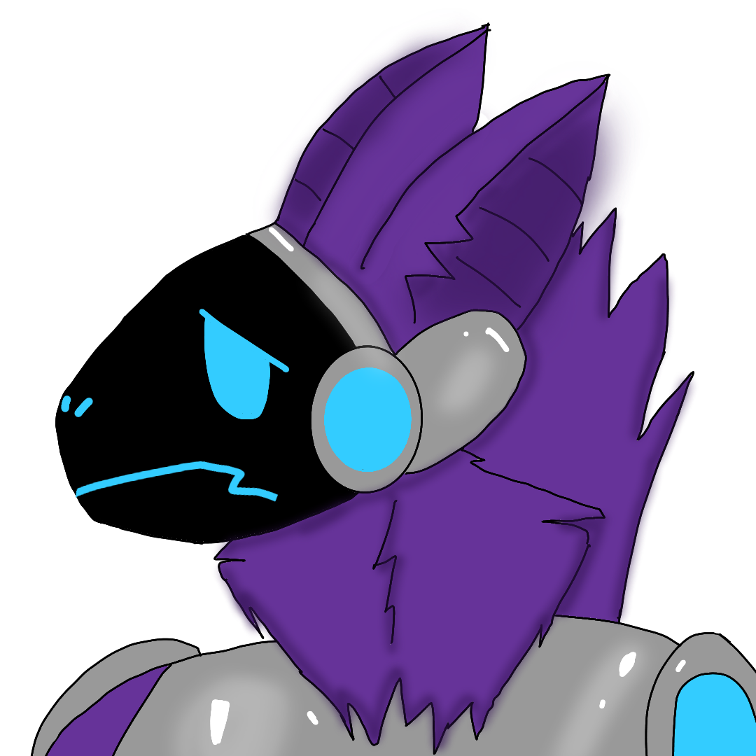 Post from generic purple protogen