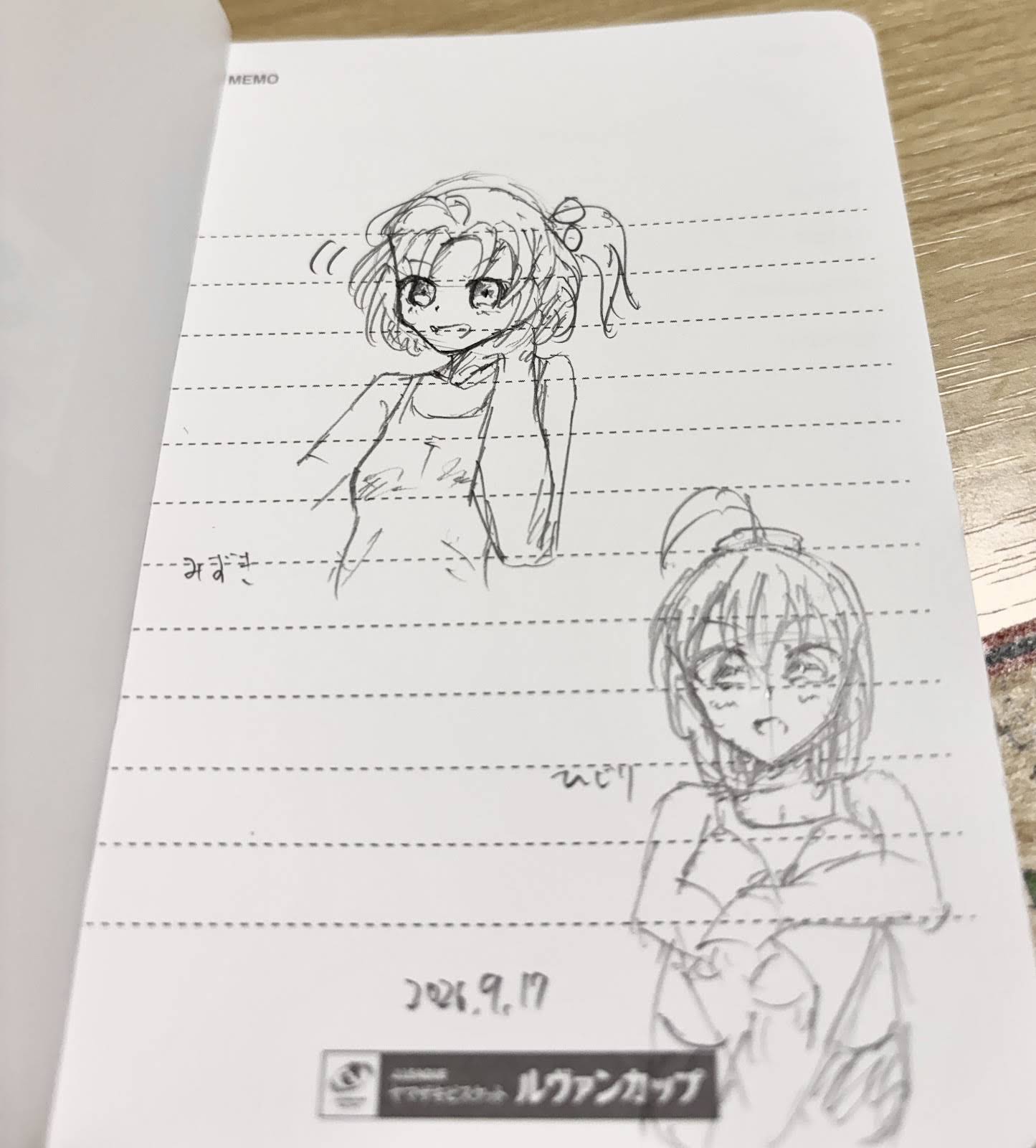 出先で待ち時間あったから落書きをしてみました😱 20分で描いたので