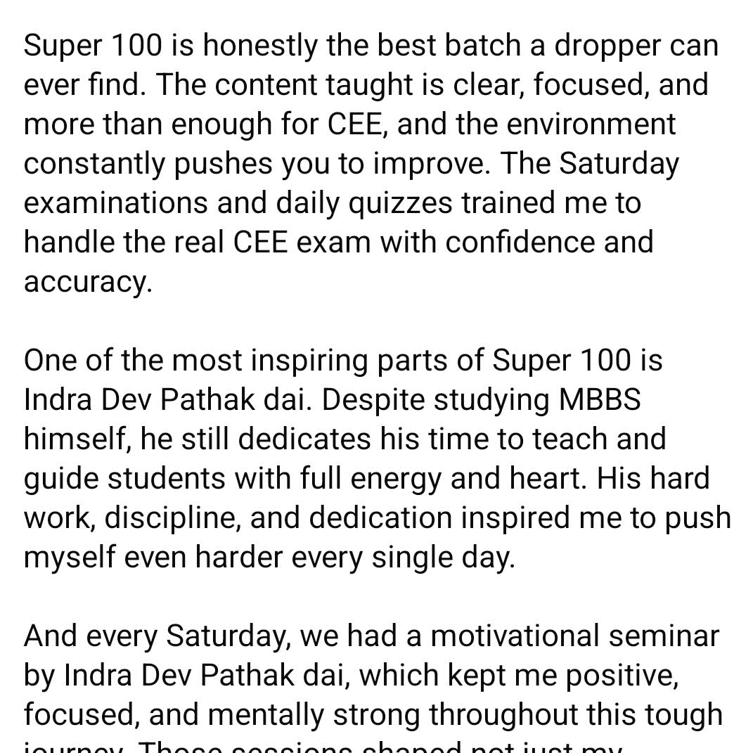 Post from Indra Dev Pathak
