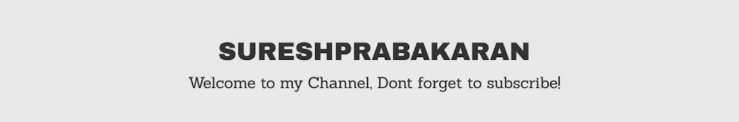 suresh prabakaran Avatar de canal de YouTube