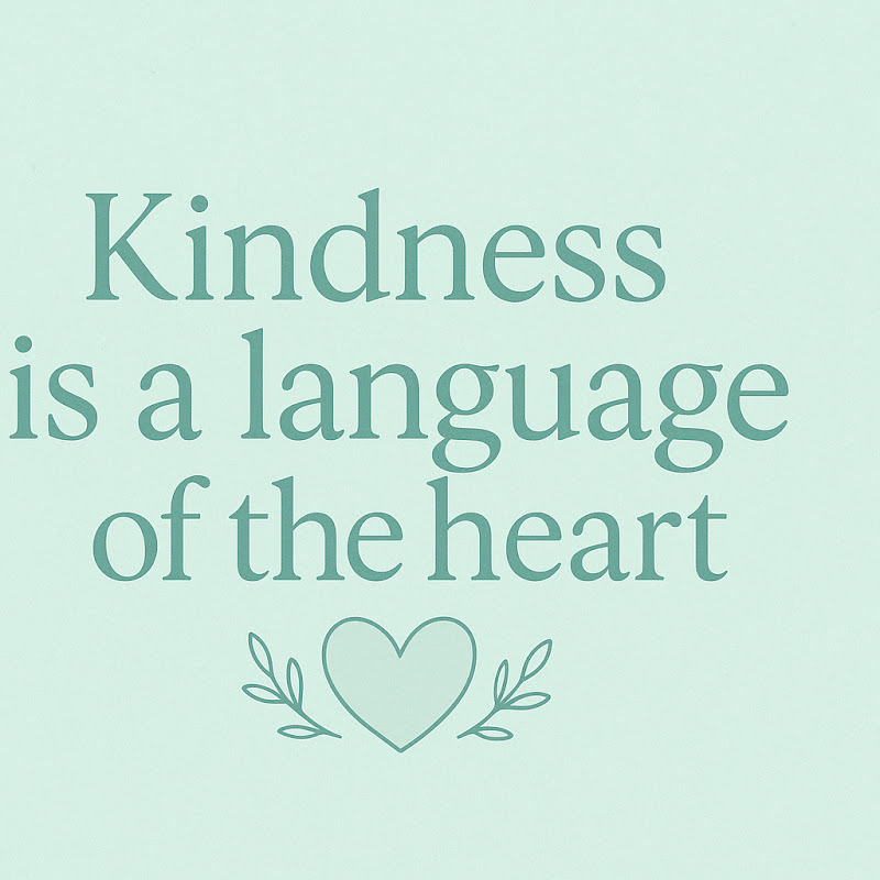 Speak with kindness