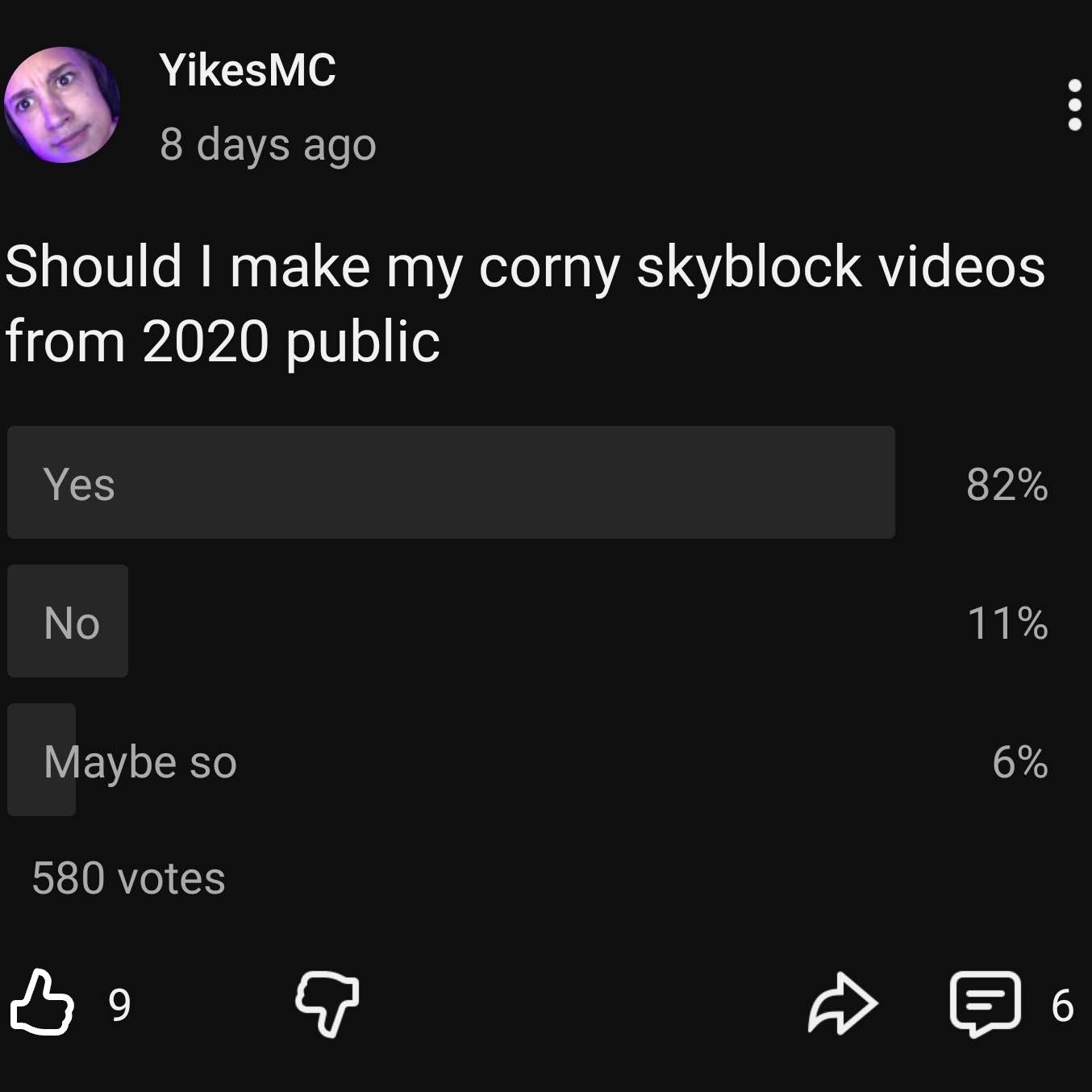 Post from YikesMC