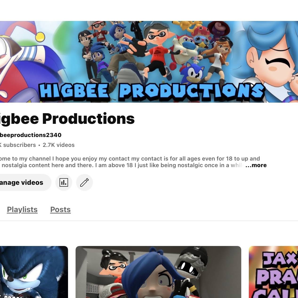 Post from Higbee Productions