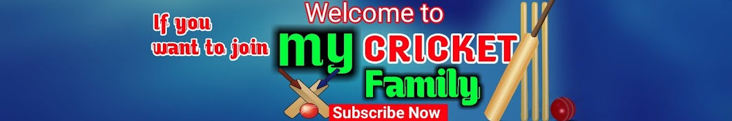 My Cricket Family Avatar de chaîne YouTube