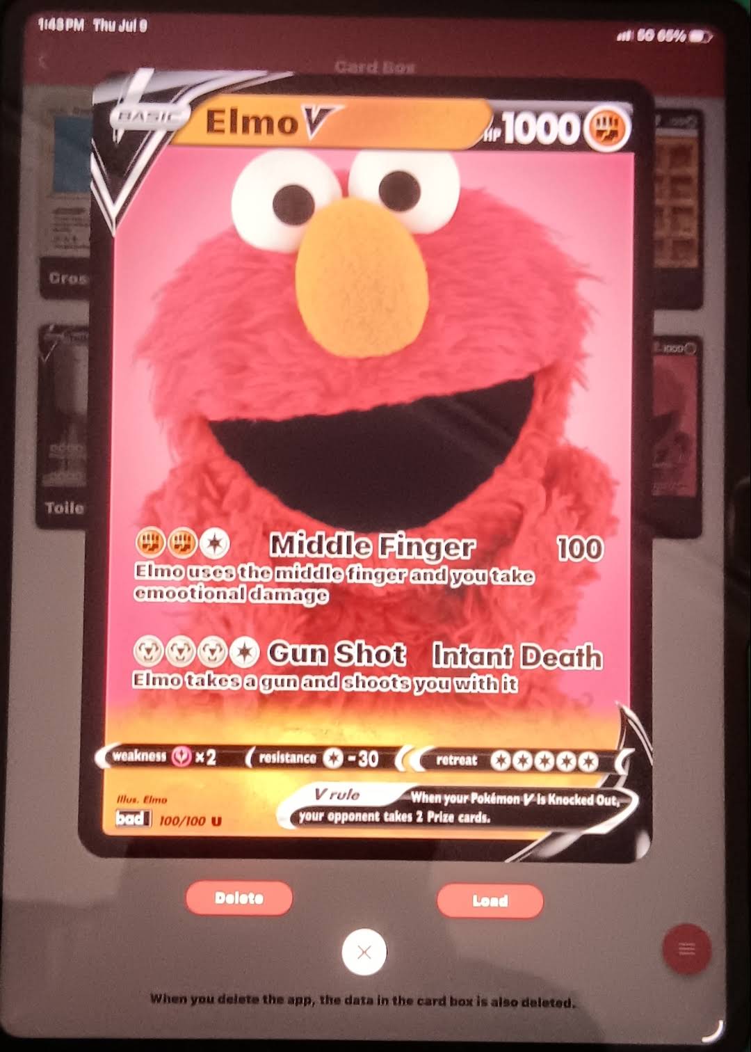 elmo pokemon card Evil elmo wallpaper