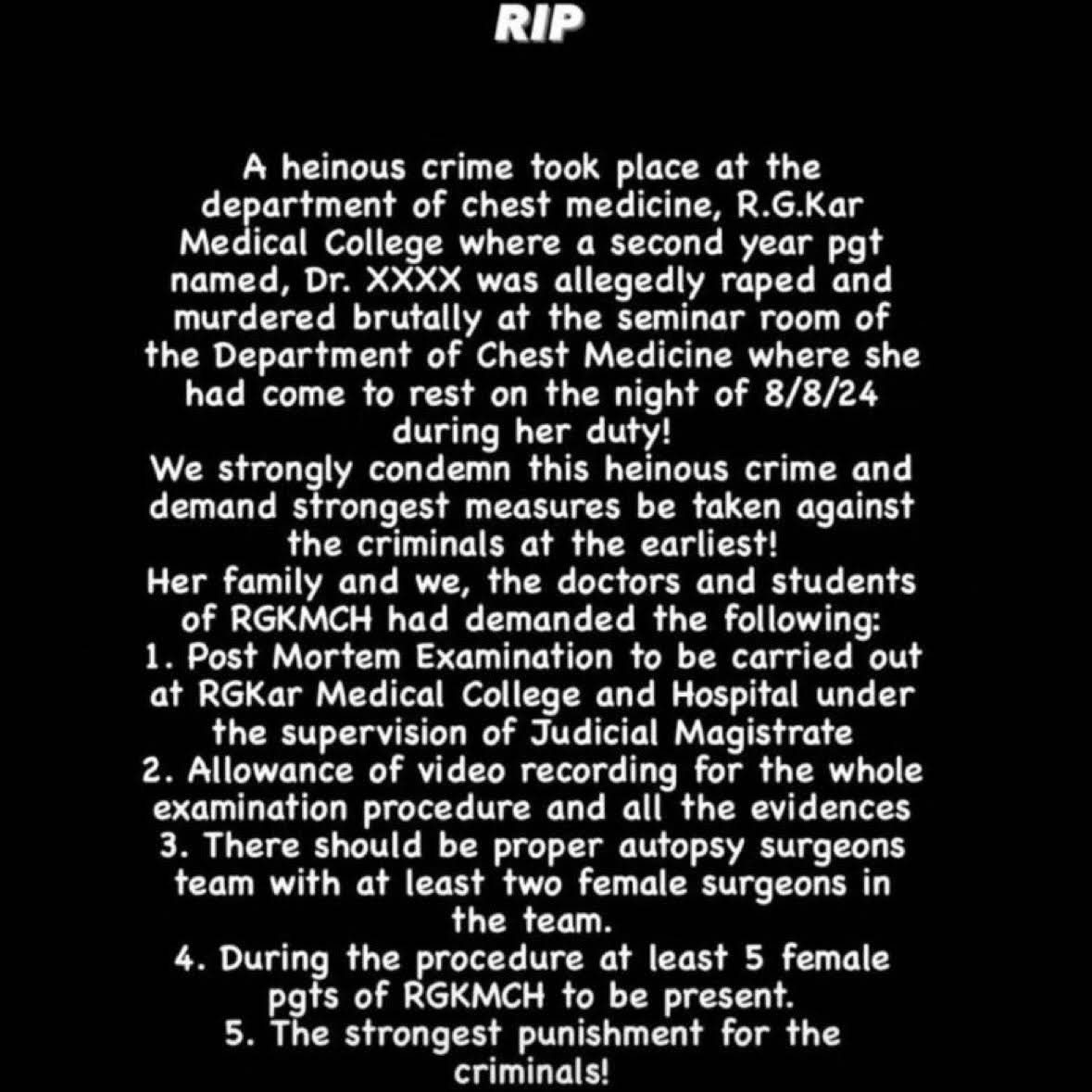 Post from Dr Aryan Raj Singh [AIIMS D]