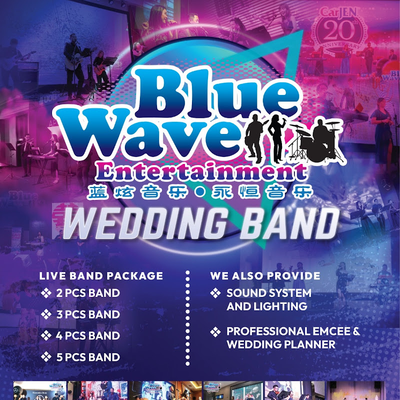 Blue Wave Wedding Band Melaka