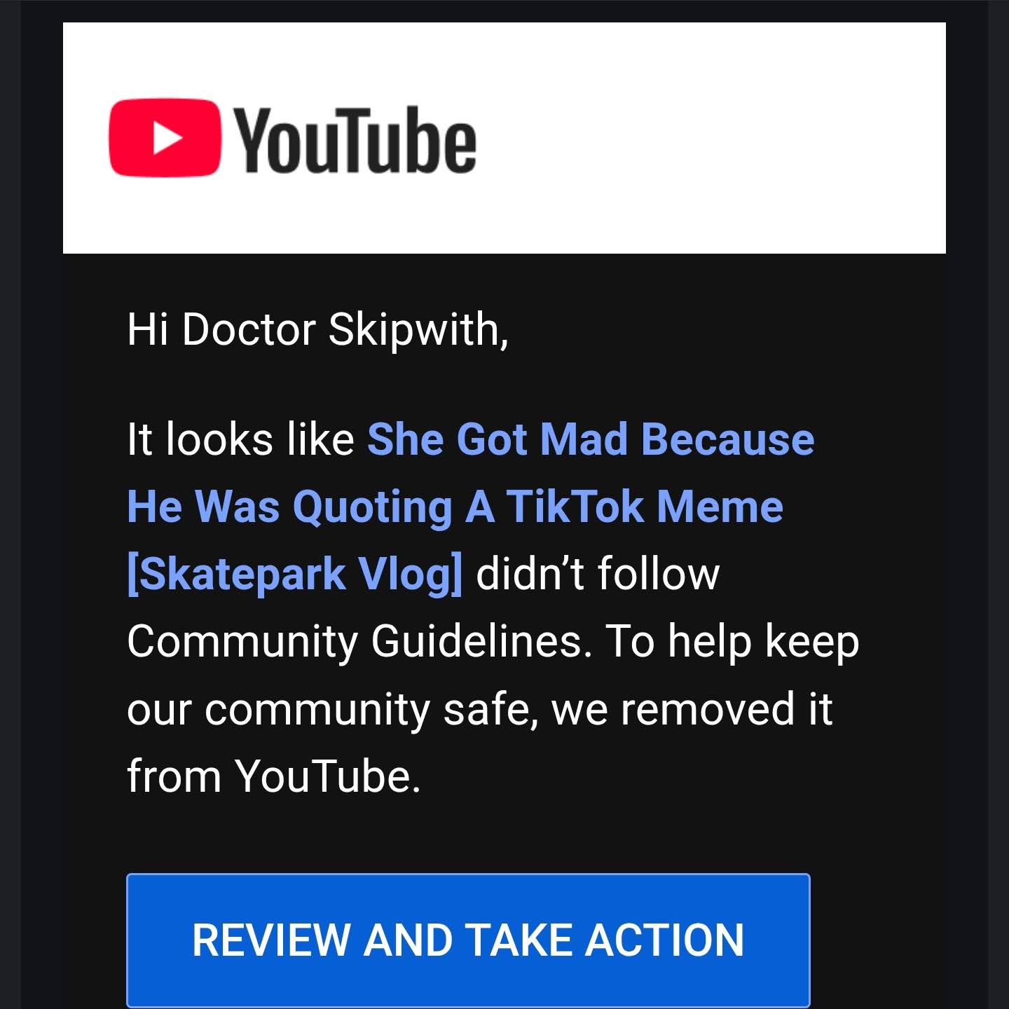 Post from Doctor Skipwith