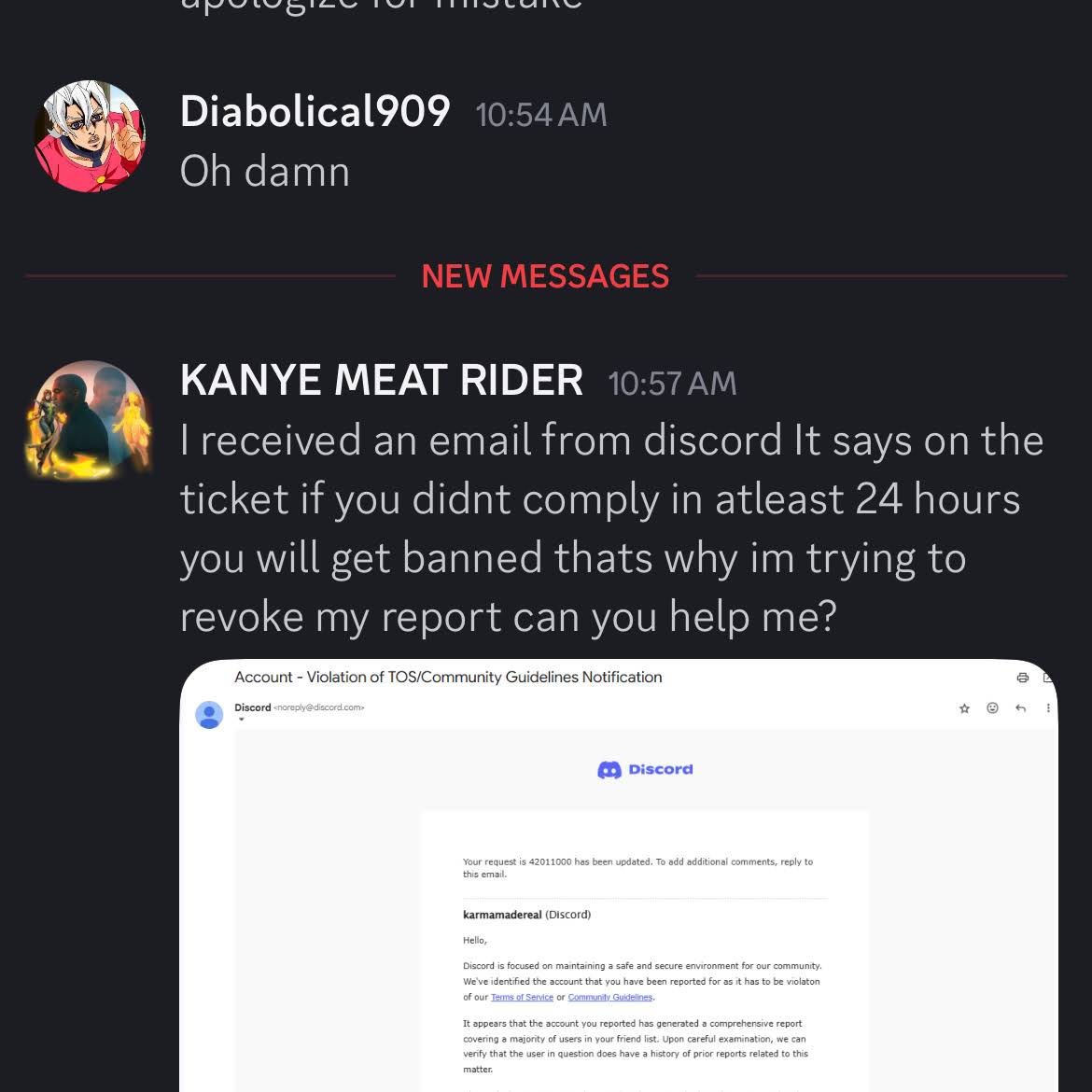 Post from Kanye Meat Rider