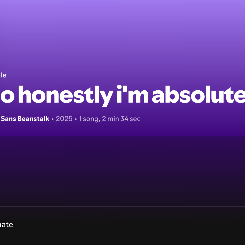 Post from Sans Beanstalk