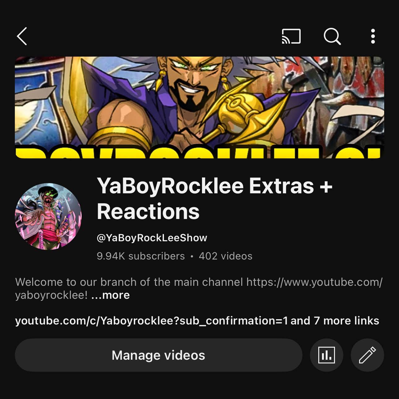Post from YaBoyRockLee Reactions