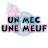 un mec, une meuf
