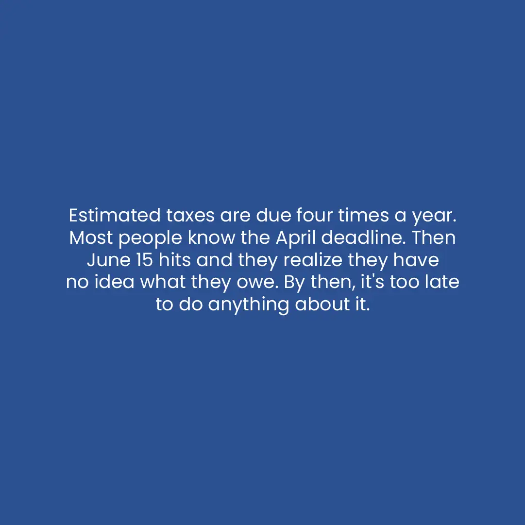 June 15 is the day a lot of self-employed people quietly freak out. Everyone remembers April…