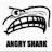 The angry shark