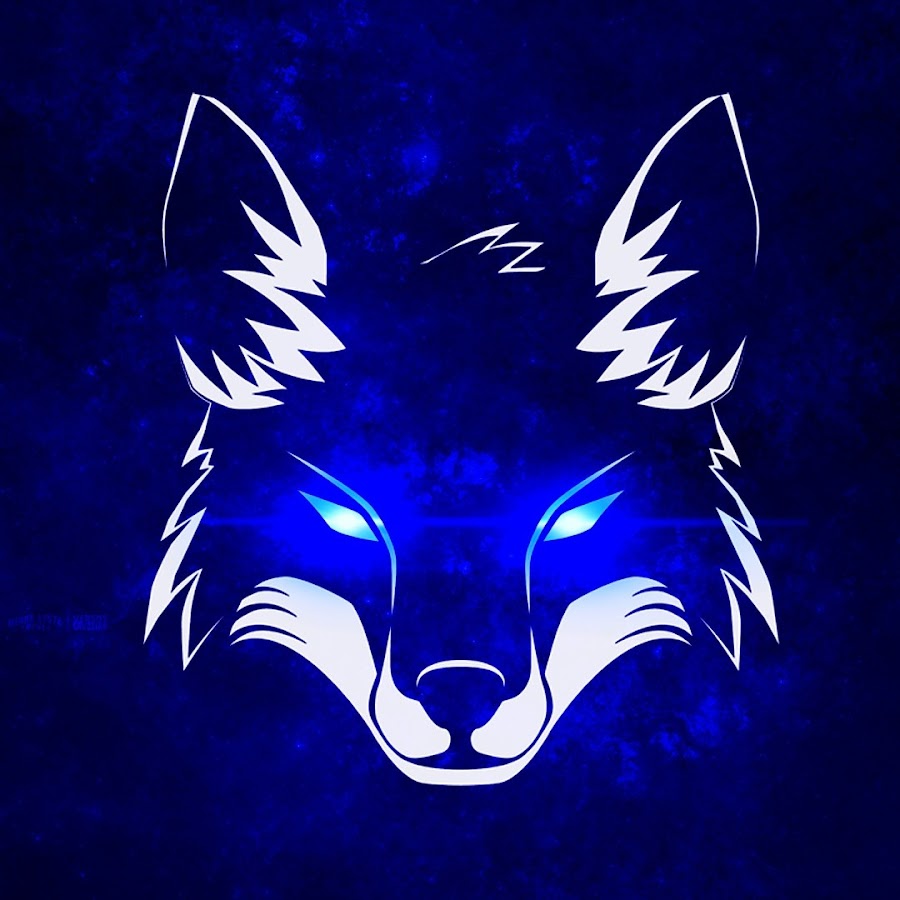 Волк синего цвета