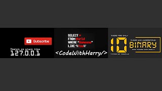 CodeWithHarry youtube banner