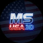 MS USA 3D logo